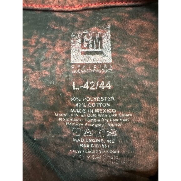 Chevrolet Men's Red and Black Short Sleeve Tee - Picture 3 of 5